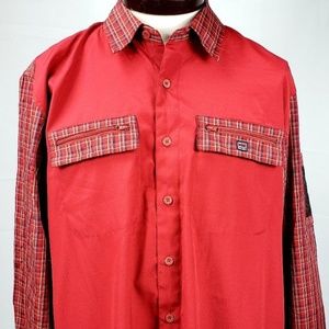 Bugle Boy Vintage Red Plaid 90s shirt